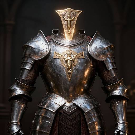Majestic Holy Crusader Armor Close-Up