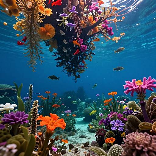 Inverted Underwater Garden of Wonders