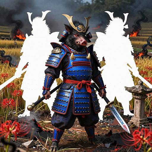 Kazeful Boar Samurai Demon Slayer