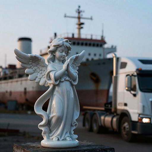 Porcelain Angel at Abandoned Shipyard