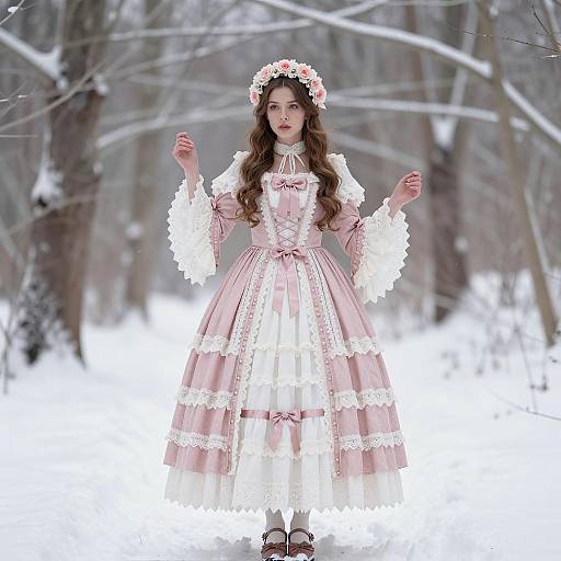 Victorian Elegance in a Winter Wonderland