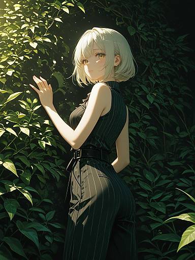 Cinematic Fashion: Striped Jumpsuit Elegance