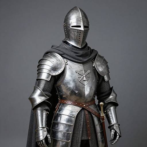 Medieval Armor Mannequin with Cape