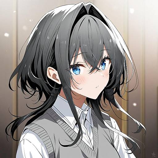 Illustration of Asanagi yori, sasayaku you ni koi wo utau in the style of Tyone