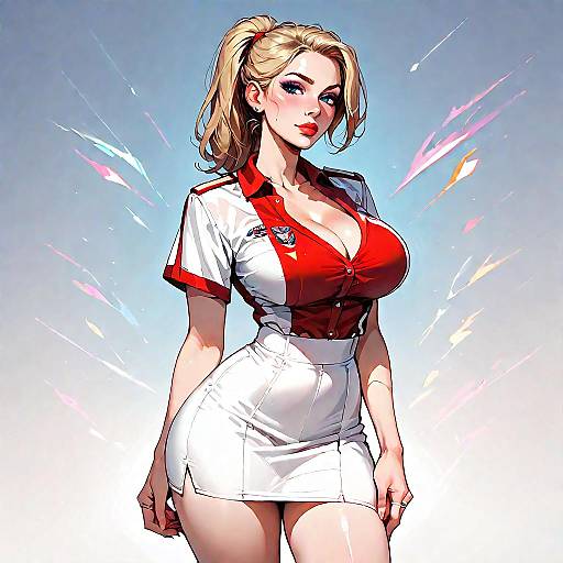 Front View NSFW Cheerleader Portrait