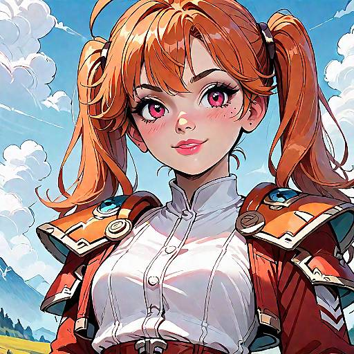 Estelle Bright Outdoor Twintail Portrait