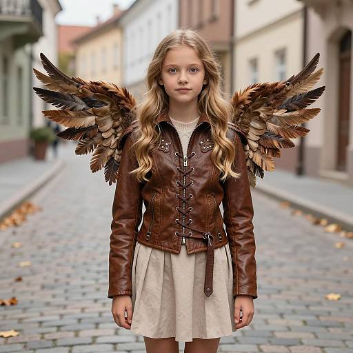 Fantasy Style Young Girl in Autumn