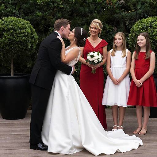 Charming Outdoor Wedding Photography Moment