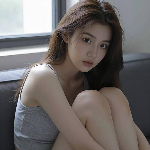 Pensive Woman by the Window