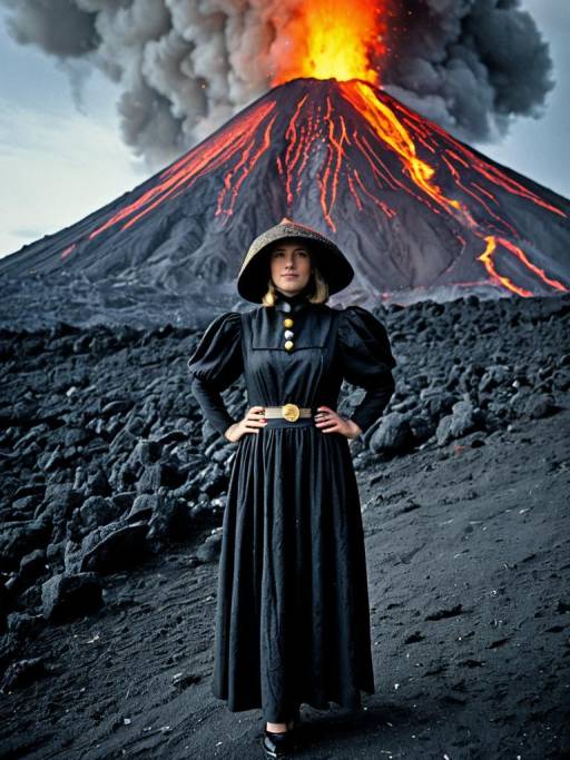 Creative Volcano Costume for Dress Up
