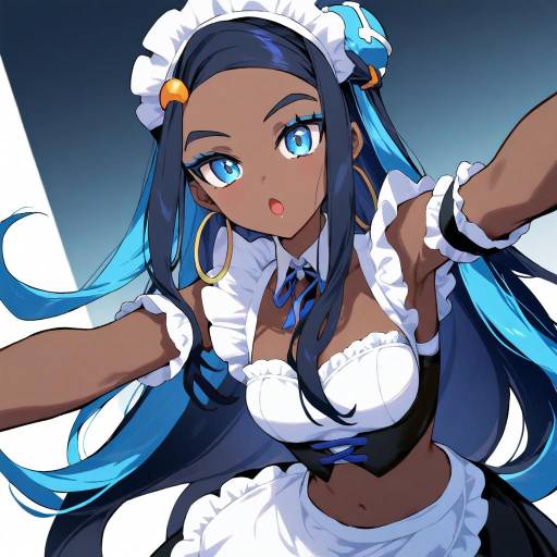 Stylish Dark-Skinned Pokemon Trainer