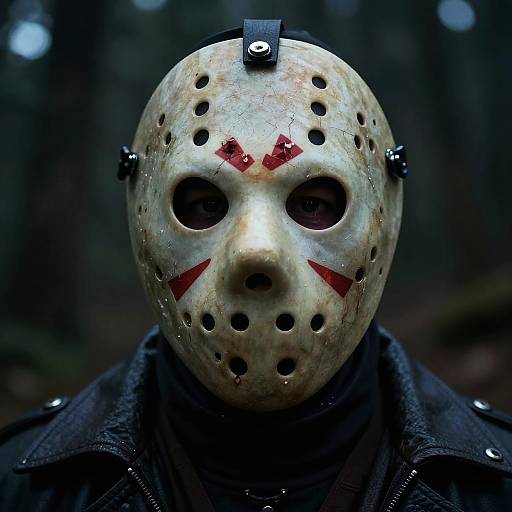 Jason Voorhees Iconic Horror Portrait