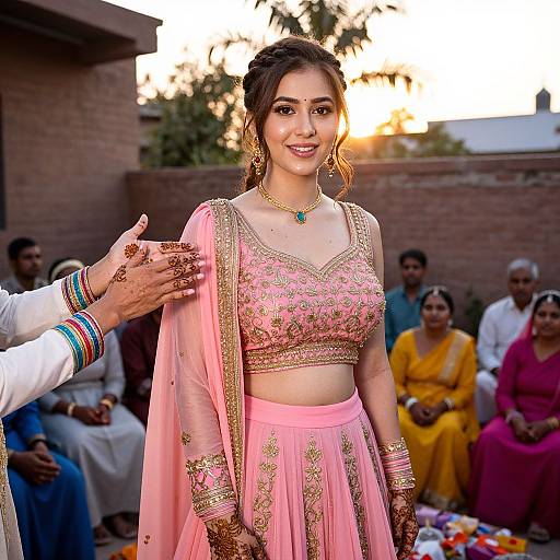 Traditional Outdoor Mehndi Celebration