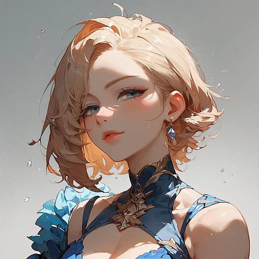 Stylish Solo Look with Layered Haircut