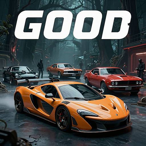 Captivating Supercar Exhibition Art