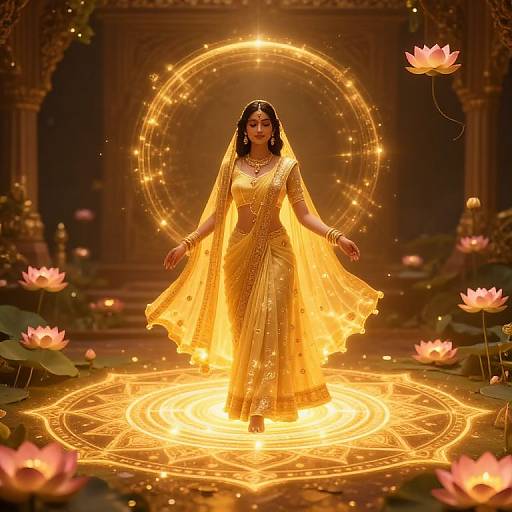 Glowing Dulha in Mandala Garden