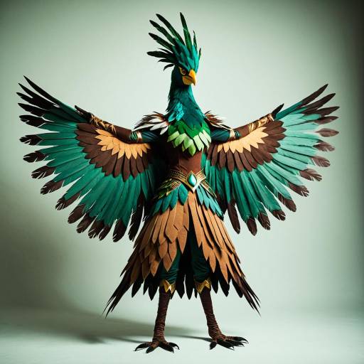 Elegant Decidueye Cosplay in Soft Lighting