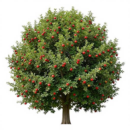 Gravity-Defying Spherical Apple Tree