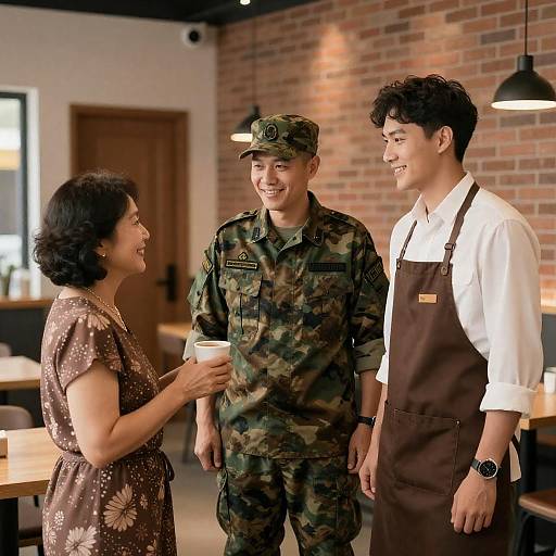 Joyful Dining Moments with Friends