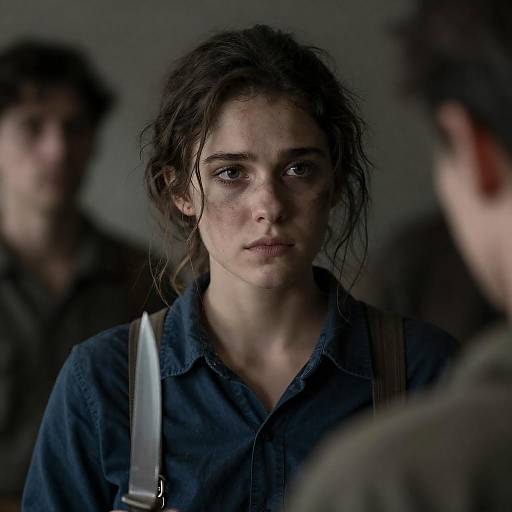 Intense Portrait of a Young Woman