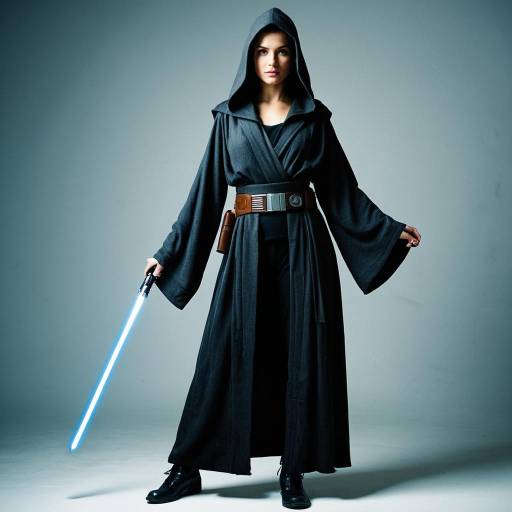Female Jedi Costume with Hood and Belt