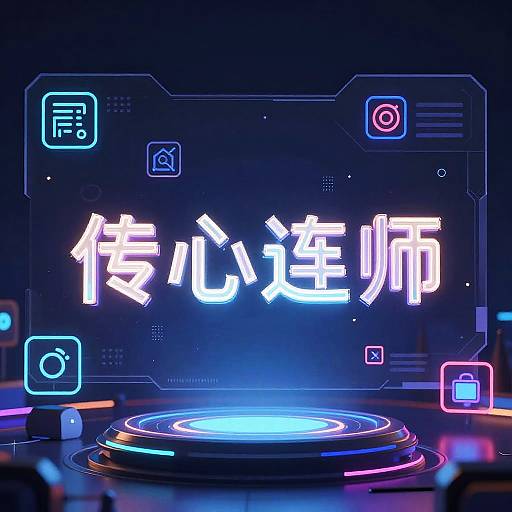 Futuristic AI Icon Generator UI