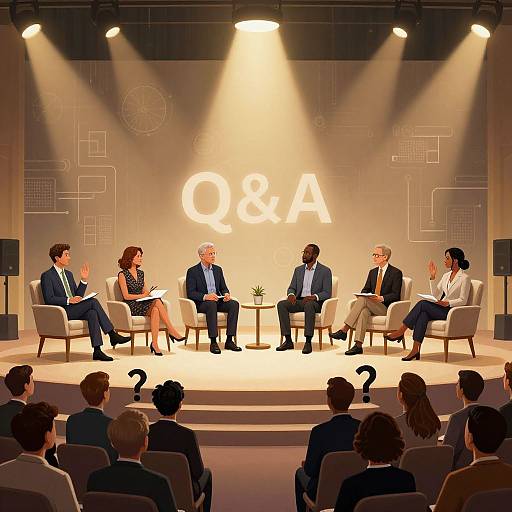 Expert Q&A Panel Illustration