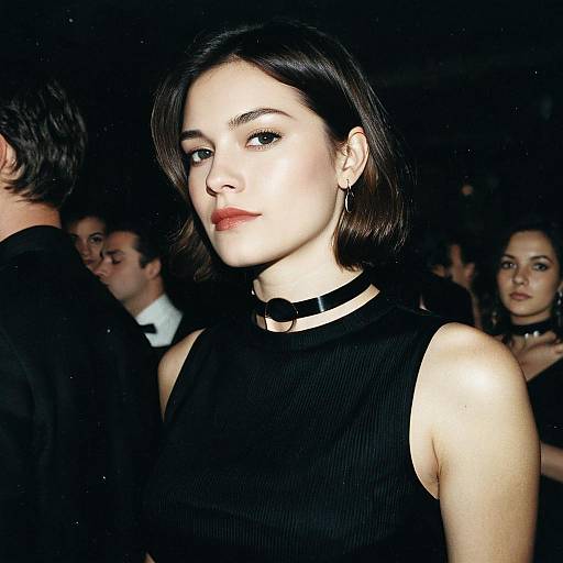 Elegant Black Party Woman