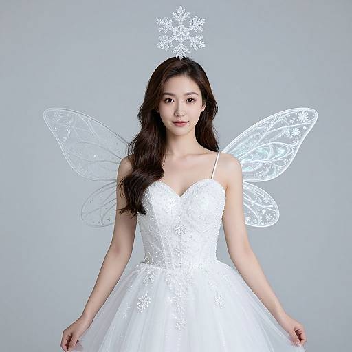 Snowflake Fairy Wedding Dress