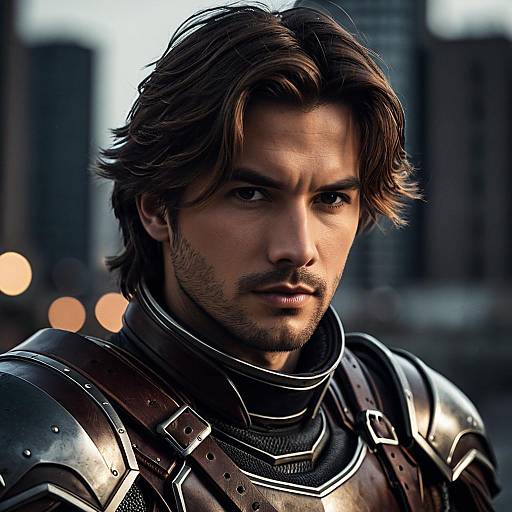 Young Man in Leather Armor
