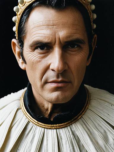 Man in Caesar Dressing Bottle Costume Close-up