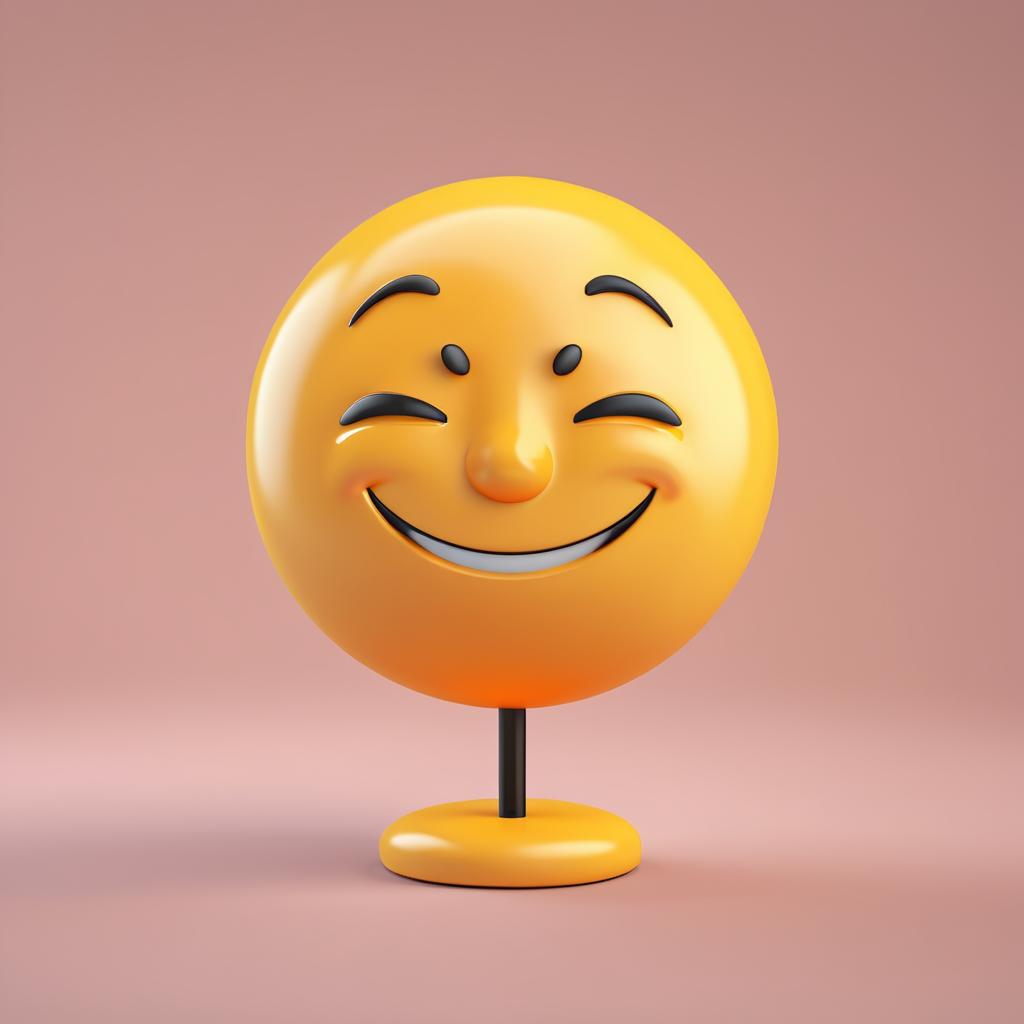 3D Indifferent Emoji in High Detail