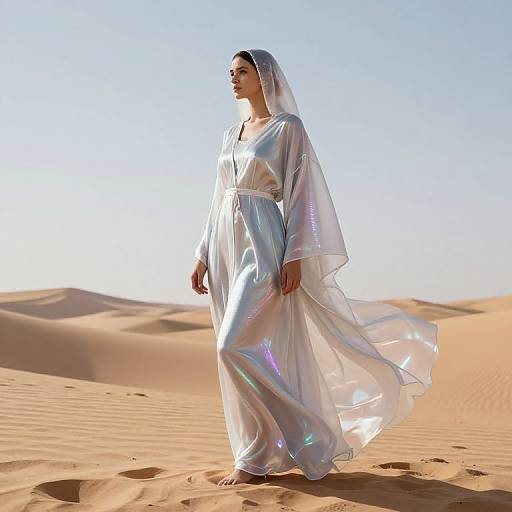 Futuristic Translucent Abaya at Oasis