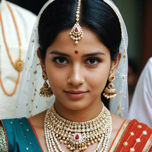 Elegant Hindu Bride in Traditional Attire
