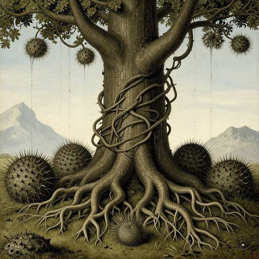 Whispering Tree Roots with Water Flow