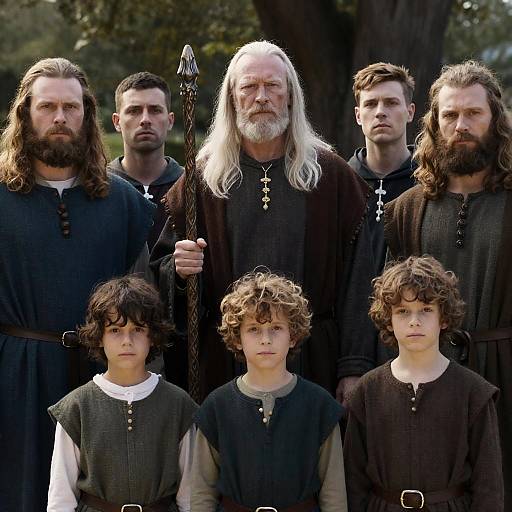 Medieval Group Portrait in Nature