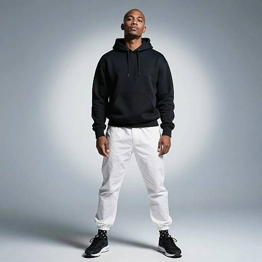 Dramatic Portrait of a Bald Man