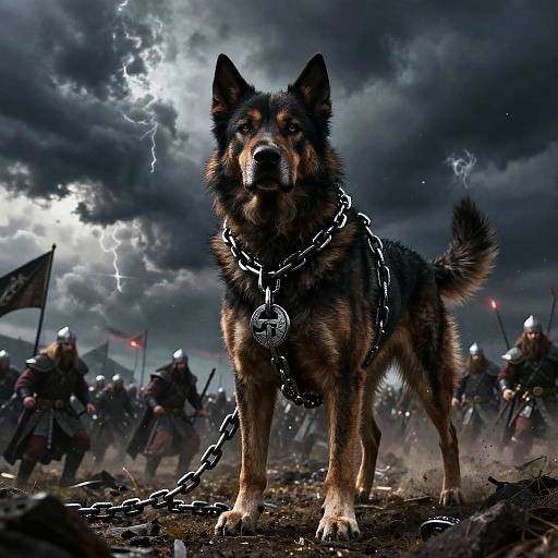 Fenrir Inspired Mighty Norse Dog