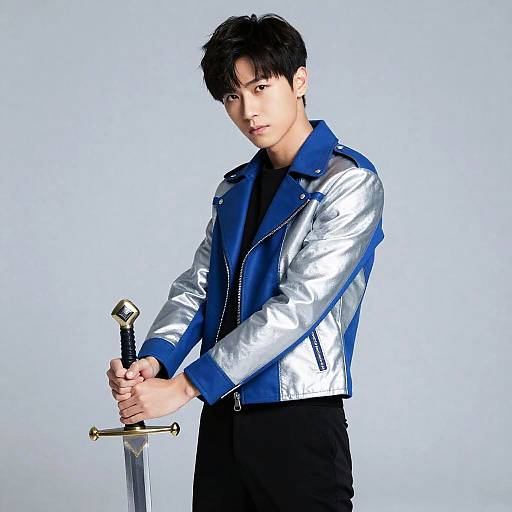 Male Pop Star with Sword