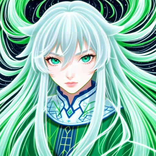 Illustration of Altina orion, eiyuu densetsu in the style of Zuwai kani