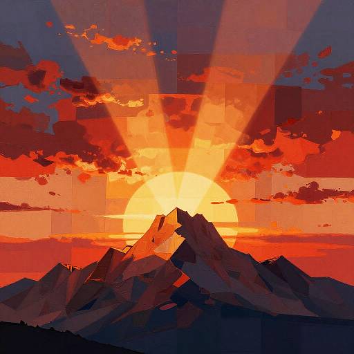 Vibrant Mosaic of Strength and Hope