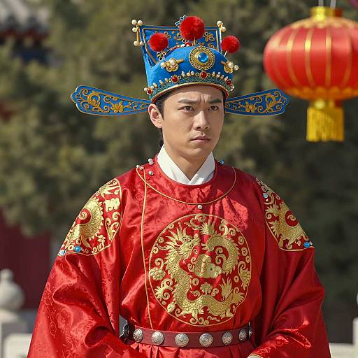 Adult in Traditional Chinese Royal Costume