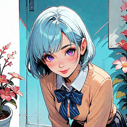 Takabe Anime Girl School Uniform