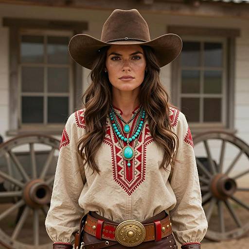 Photorealistic Wild West Indian Costume