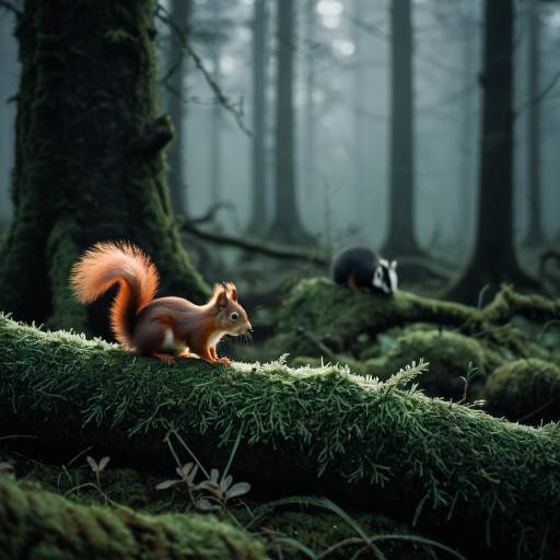 Misty Woodland 3D Animation Scene