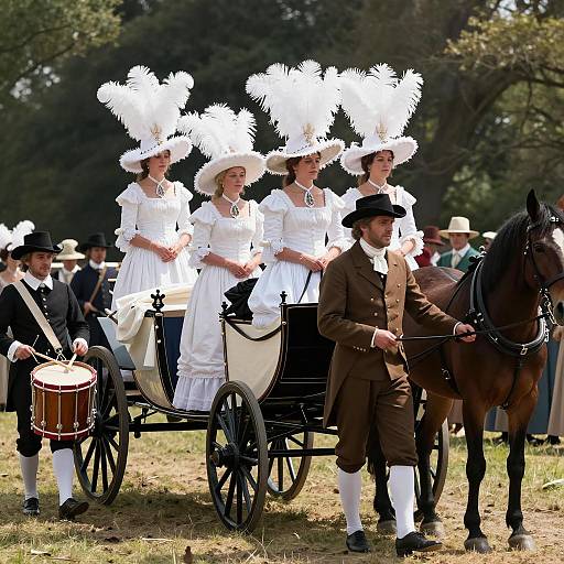 Elegant 18th Century Historical Reenactment