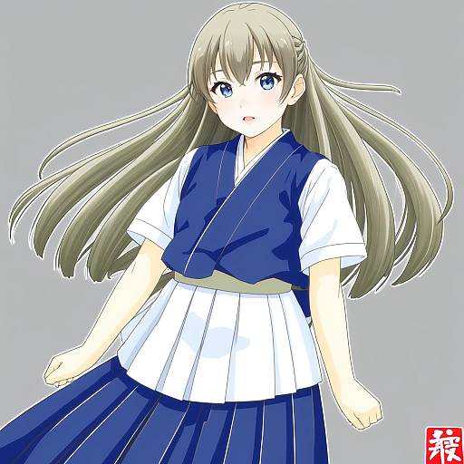Illustration of Asakaze (kancolle), kantai collection in the style of Nakamura hinato