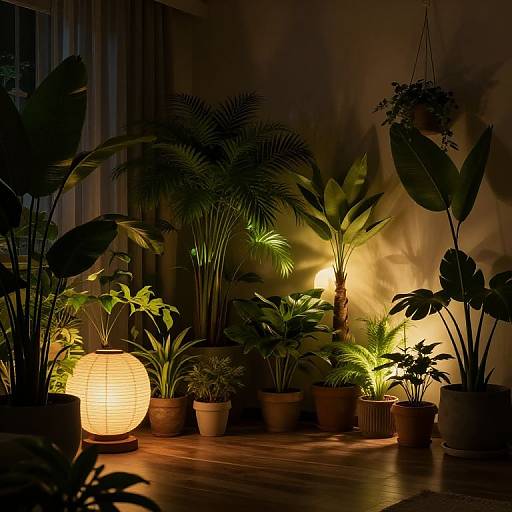 Maximalist Cozy Room with Ambient Lighting