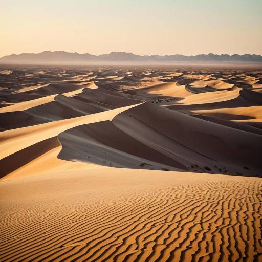 Golden Hour Desert Dunes