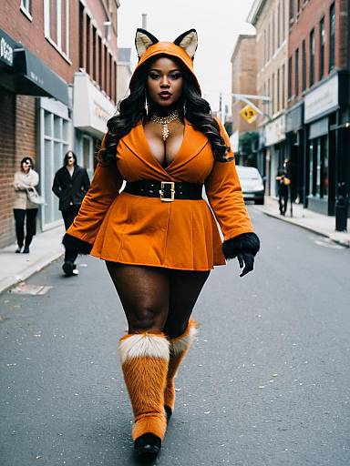 Plus Size Foxy Brown Costume Walk